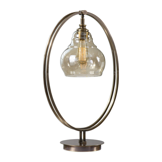 Elliptical Brass Edison Bulb Lamp