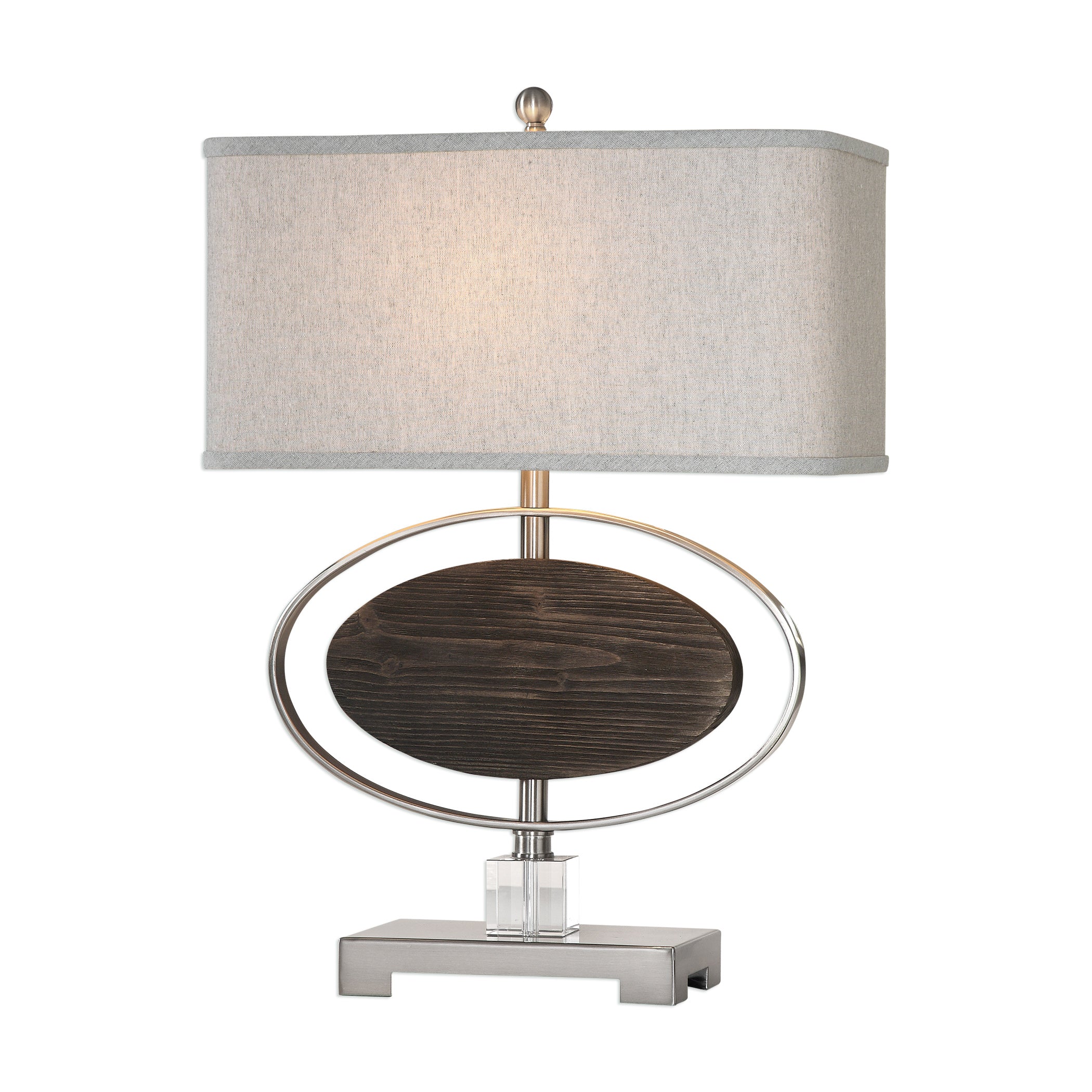 Malik Wood Oval Lamp