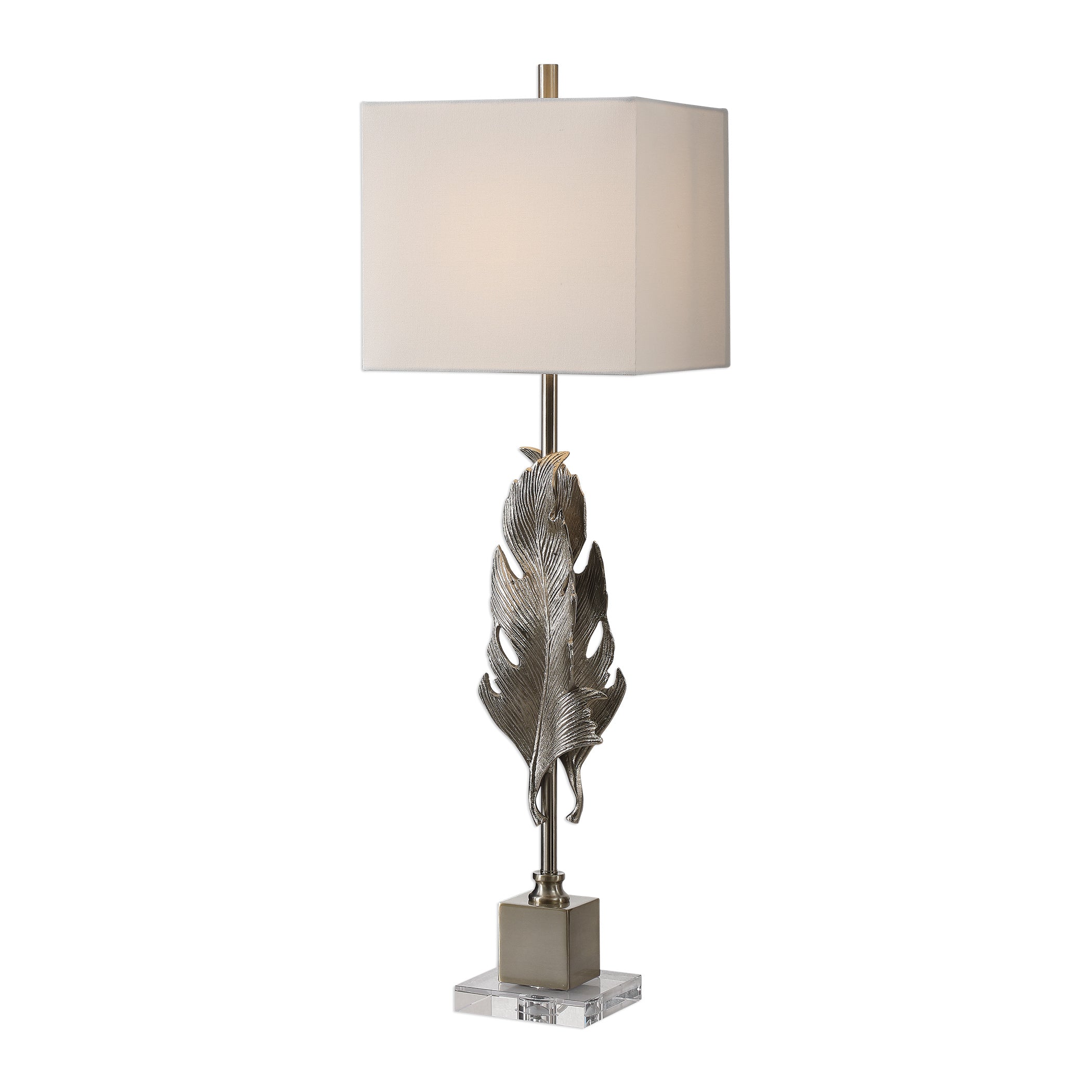 Luma Metallic Silver Lamp