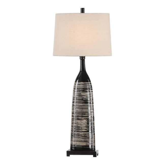 Kanza Gloss Black Lamp