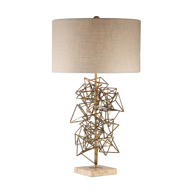 Vasaya Abstract Gold Table Lamp