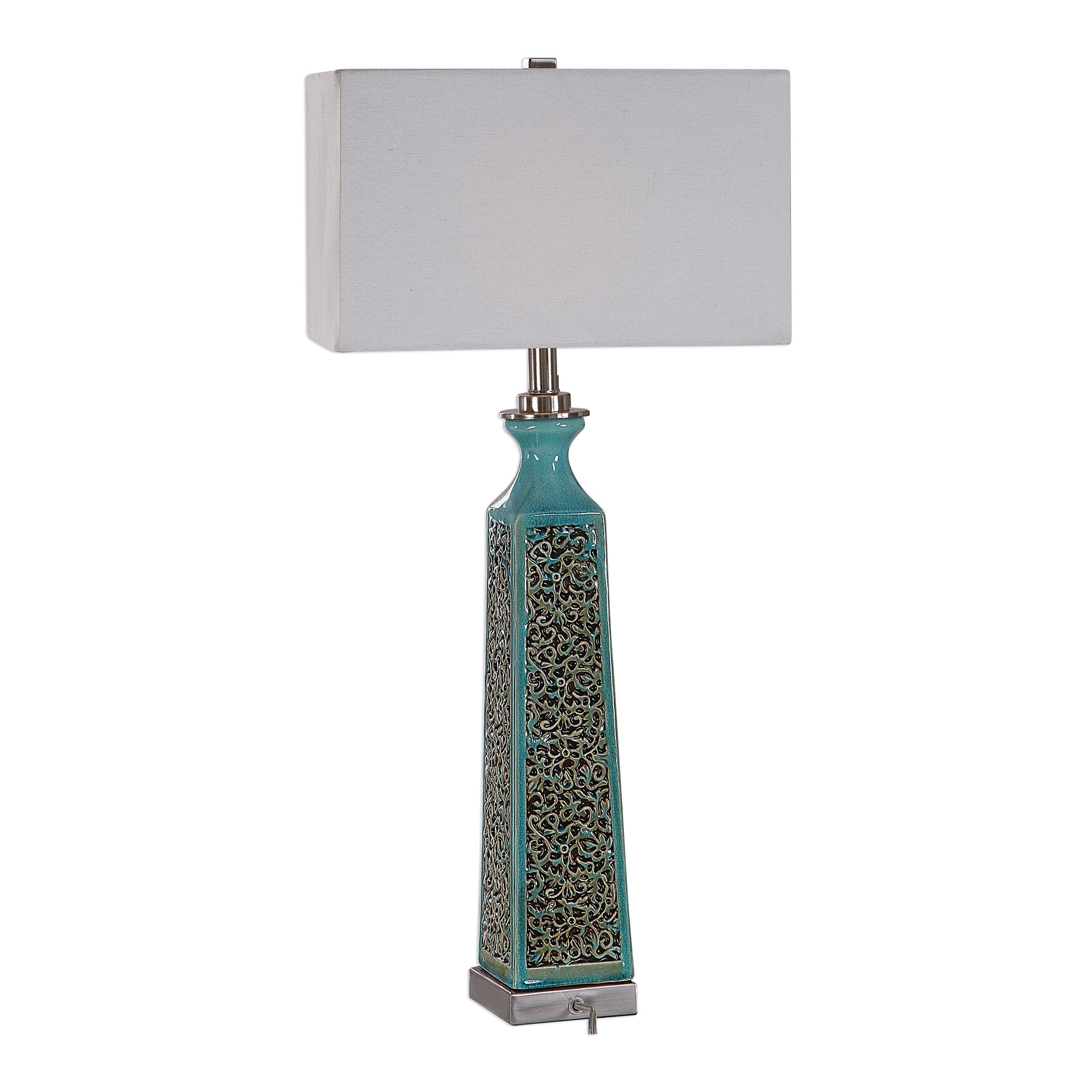 Camille Turquoise Table Lamp