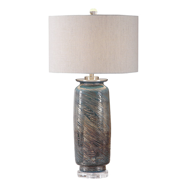 Olesya Swirl Glass Table Lamp