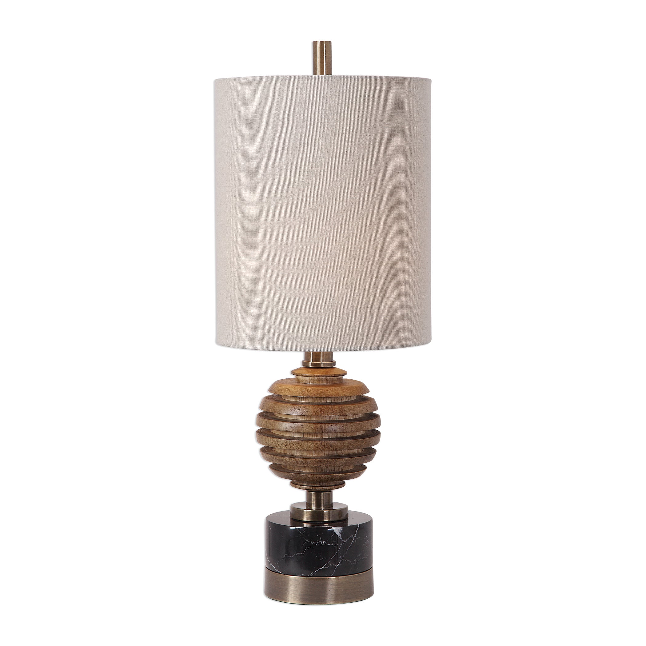 Anatola Wood Sphere Buffet Lamp