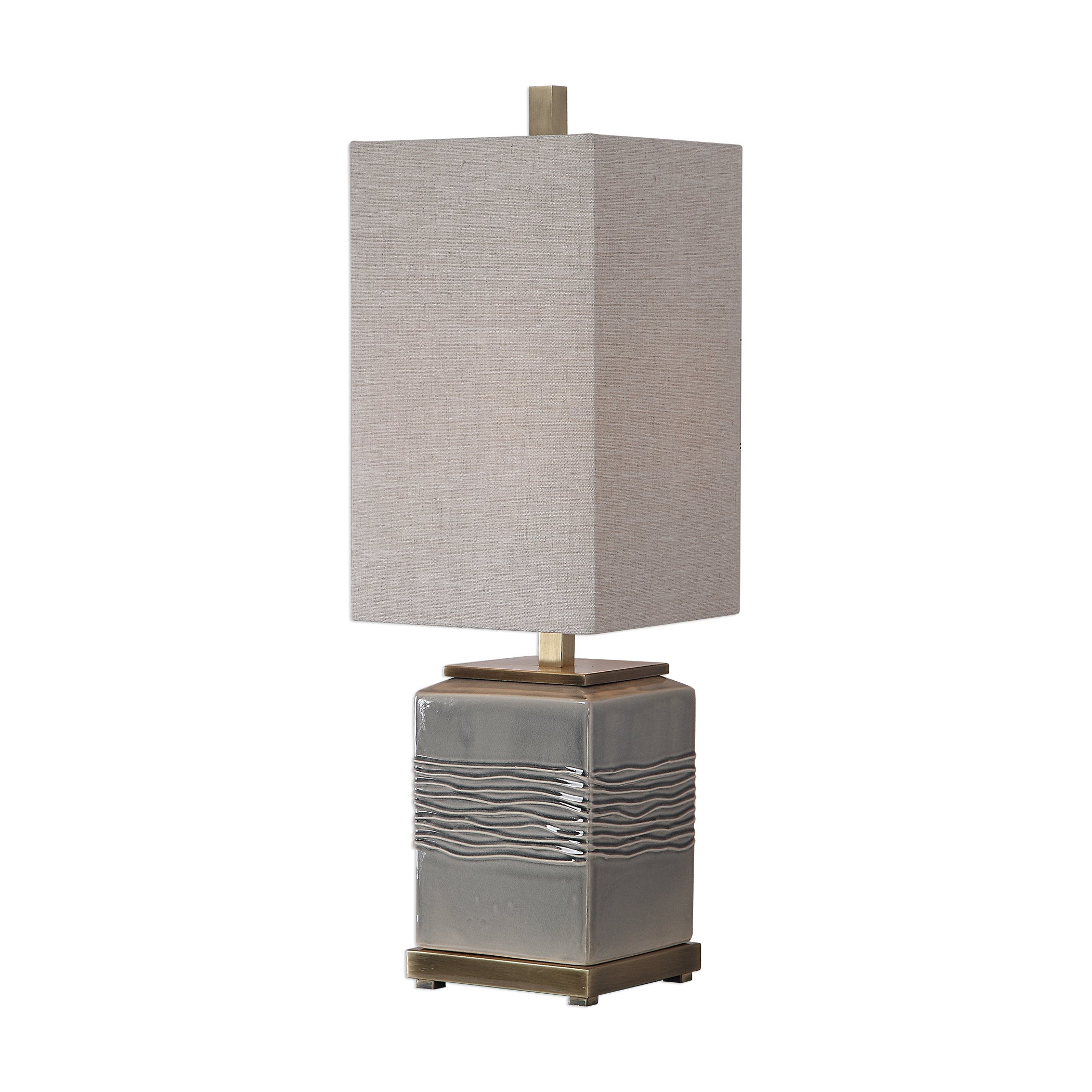 Covey Gray Glaze Buffet Lamp