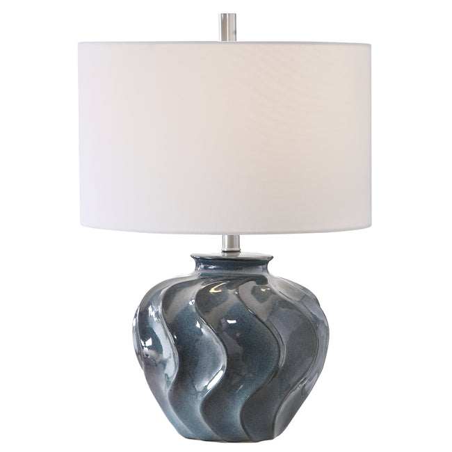 Aquilina Aged Blue Table Lamp