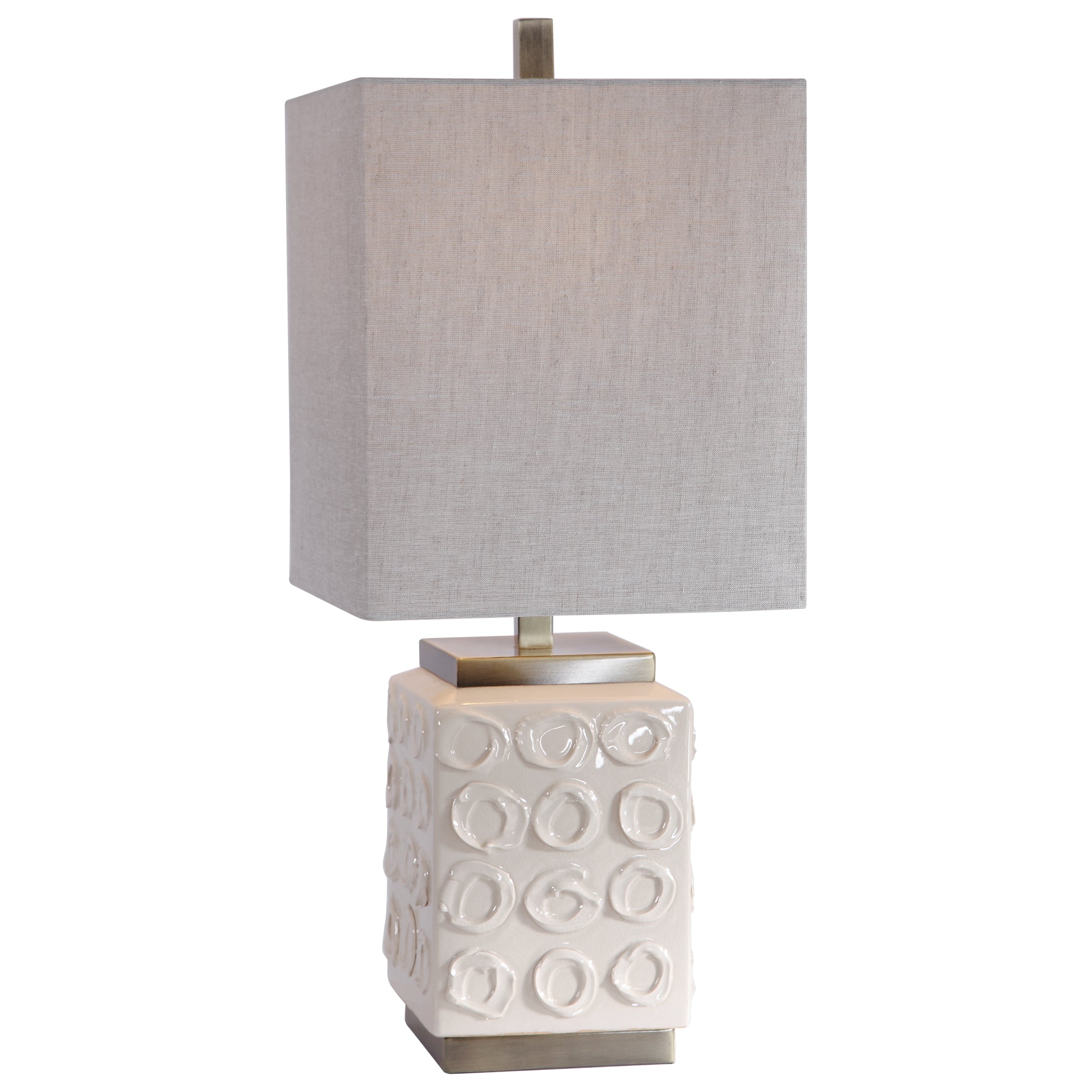 Emeline White Accent Lamp