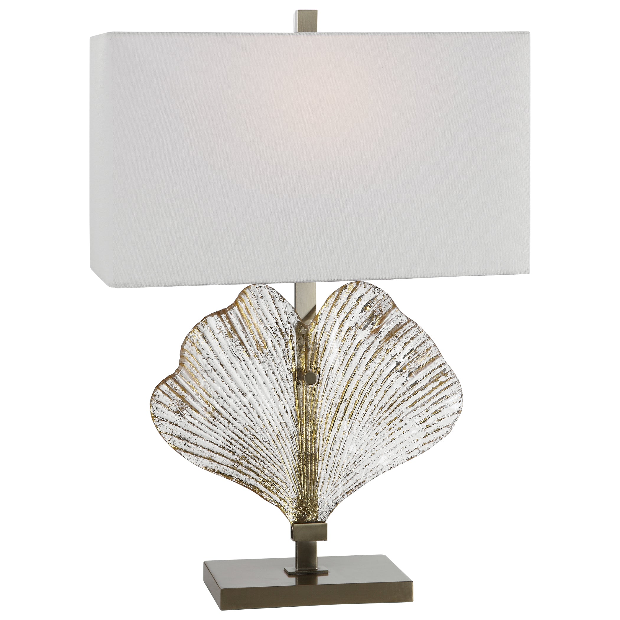 Anara Glass Leaf Table Lamp