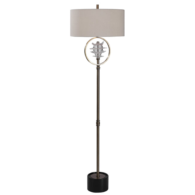 Pitaya Antique Brass Floor Lamp