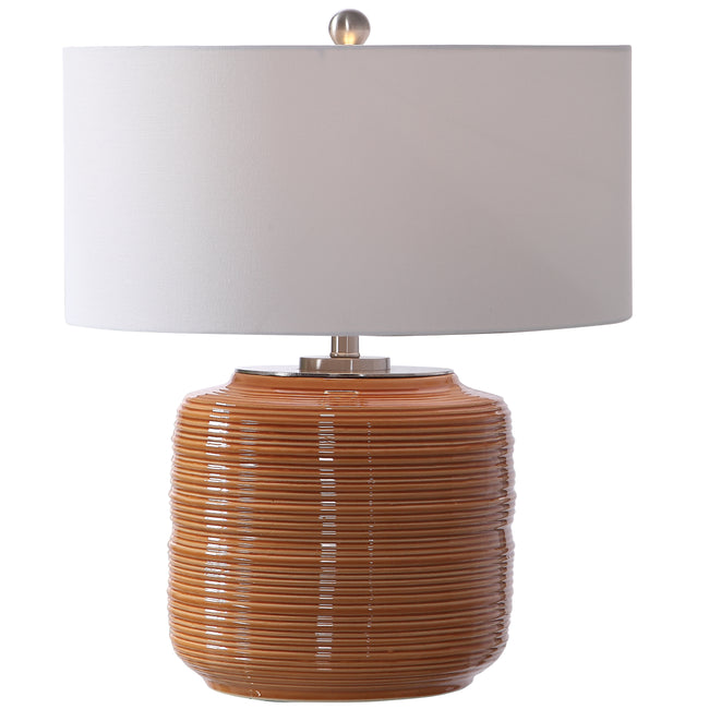 Solene Orange Table Lamp