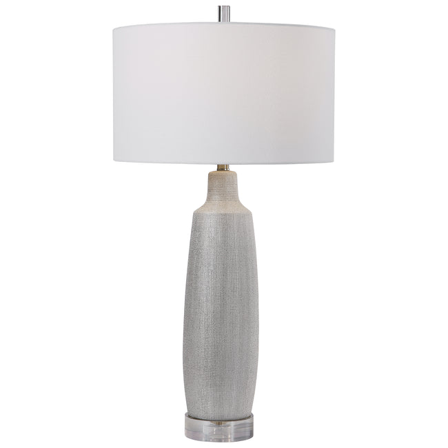 Kathleen Metallic Silver Table Lamp