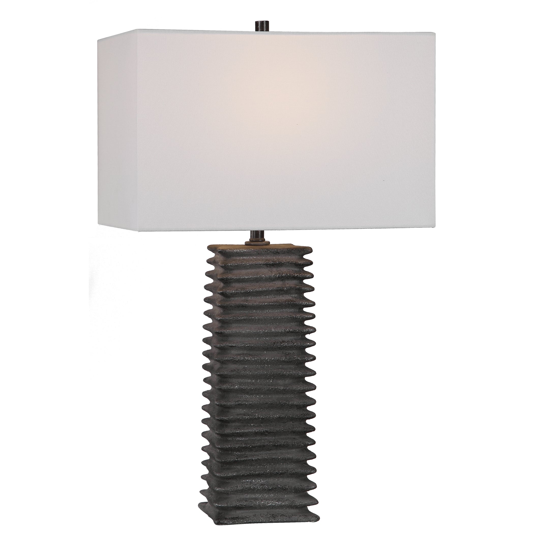 Sanderson Metallic Charcoal Table Lamp