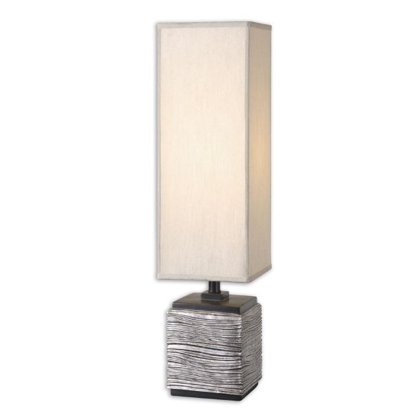 Ciriaco Antiqued Silver Buffet Lamp