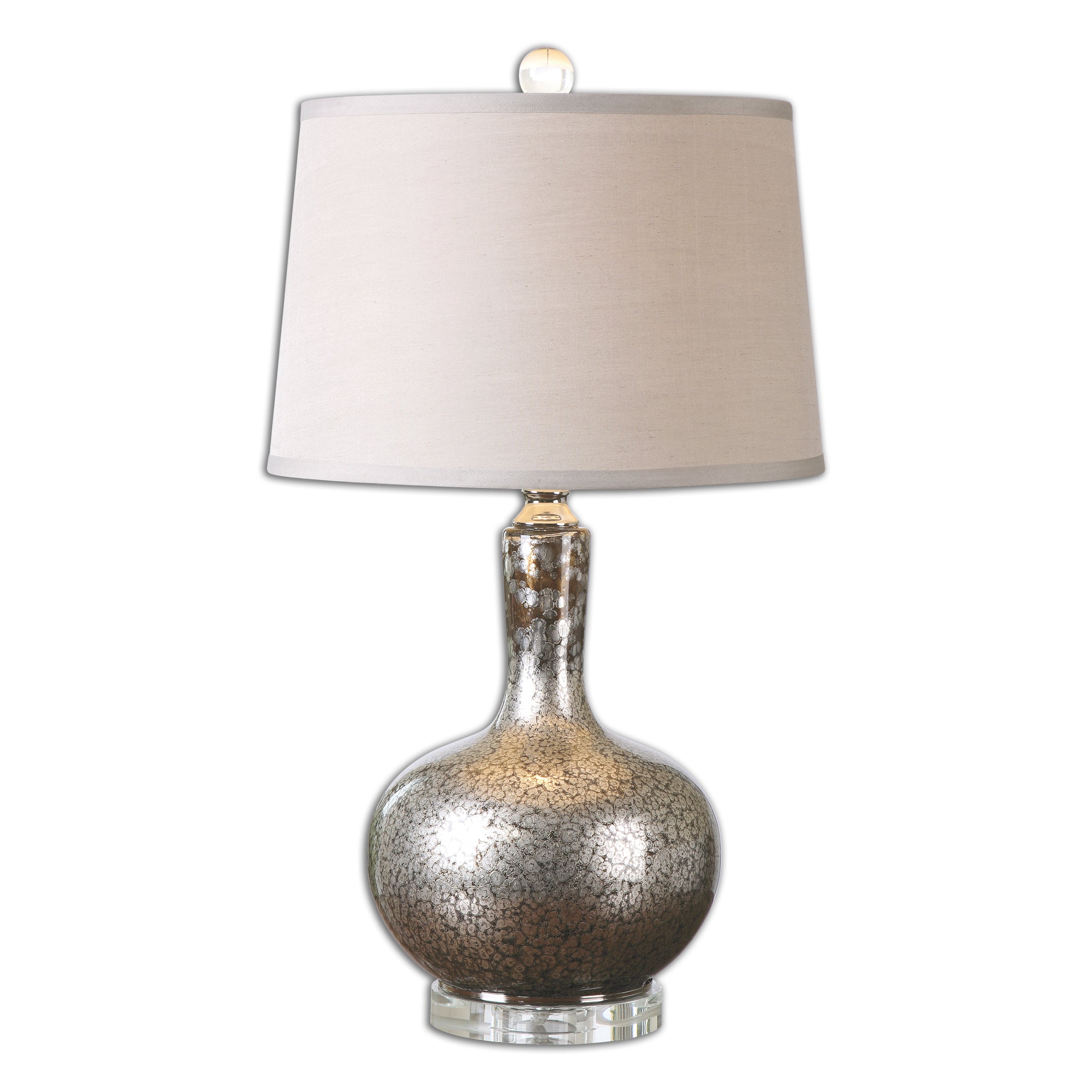 Aemilius Gray Glass Table Lamp