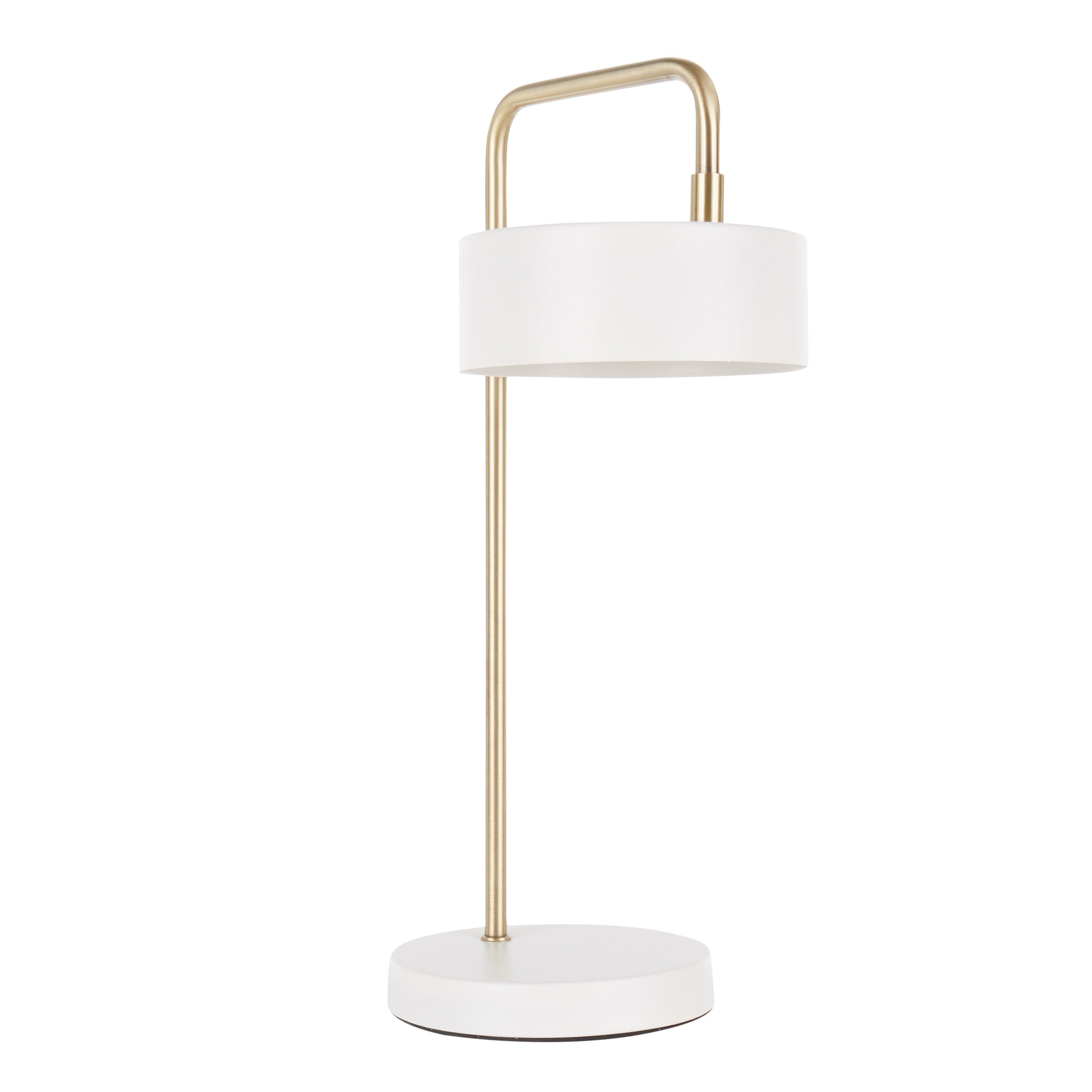 Puck Table Lamp - 17.75", White