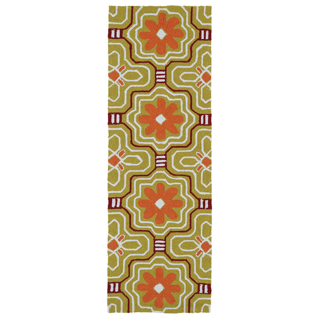 Matira Handmade Outdoor Runner - 2' x 6', Gold, MAT02