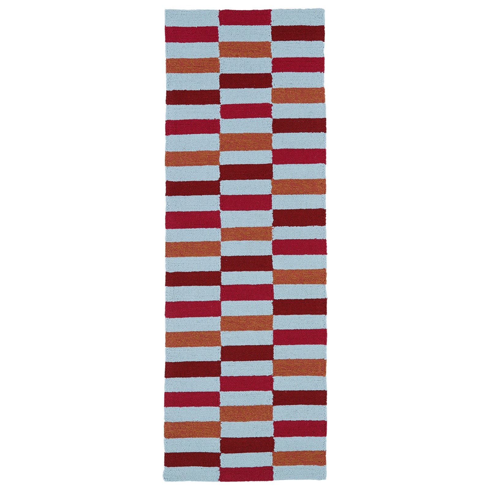 Matira Handmade Outdoor Runner - 2' x 6', Cranberry, MAT03