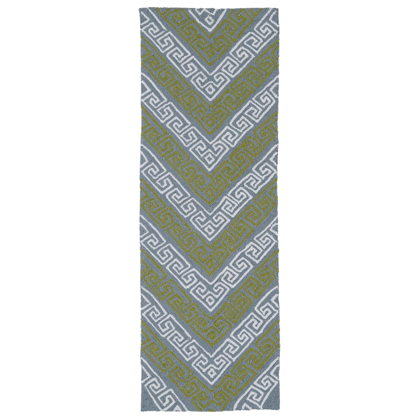 Matira Handmade Outdoor Runner - 2' x 6', Gray, MAT11