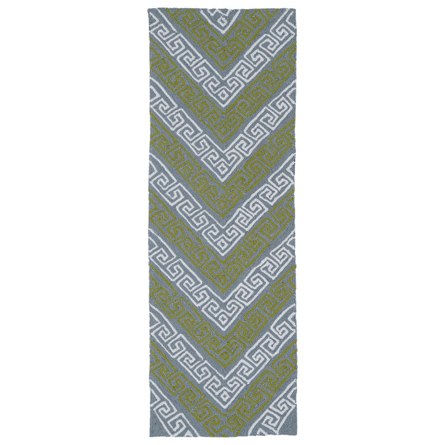 Matira Handmade Outdoor Runner - 2' x 6', Gray, MAT11