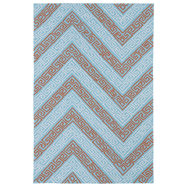 Matira Handmade Outdoor Rug - 2' x 3', Light Blue, MAT11