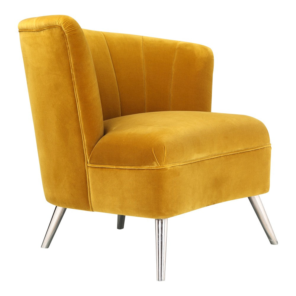 Layan Accent Chair Right - Yellow