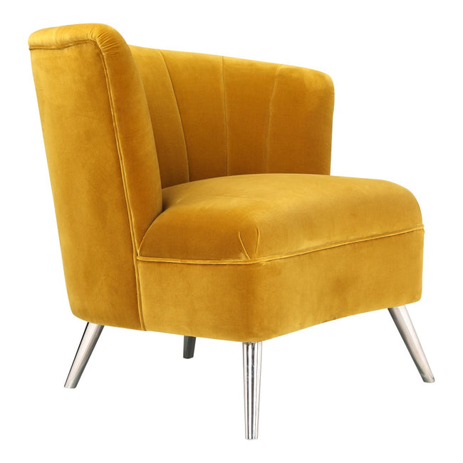 Layan Accent Chair Right - Yellow