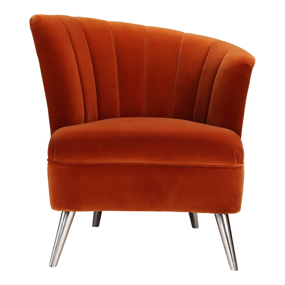 Layan Accent Chair Right - Orange