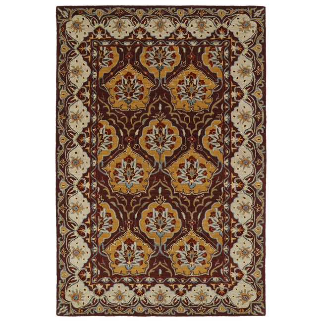 Middleton Hand Tufted Area Rug - 5' x 7'9", Wine, MID07