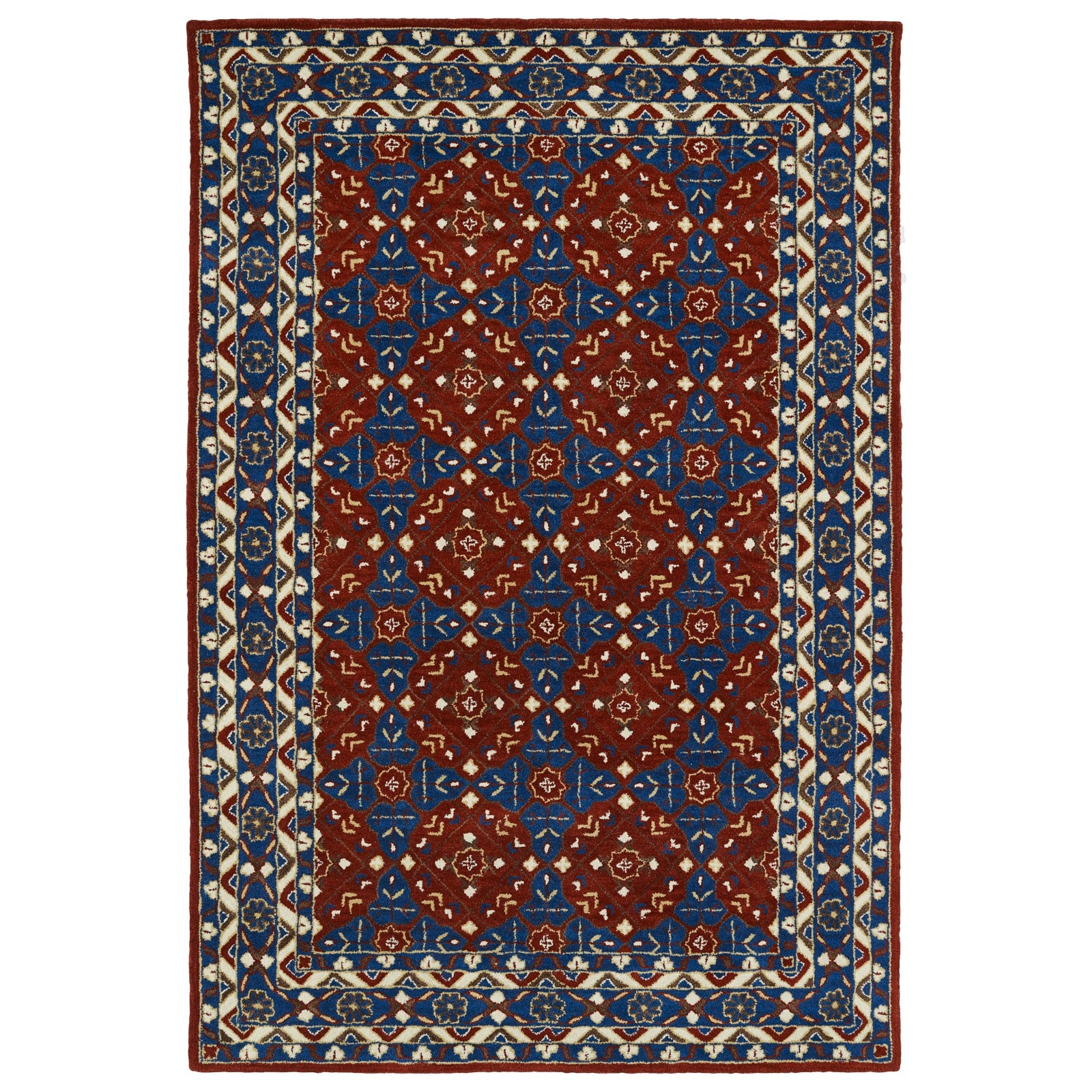 Middleton Hand Tufted Area Rug - 8' x 10', Red, MID08