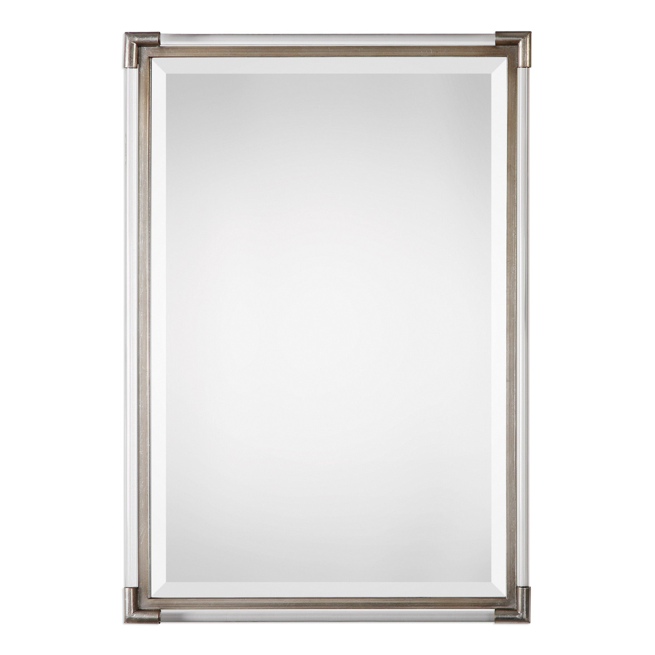 Mackai Metallic Silver Mirror