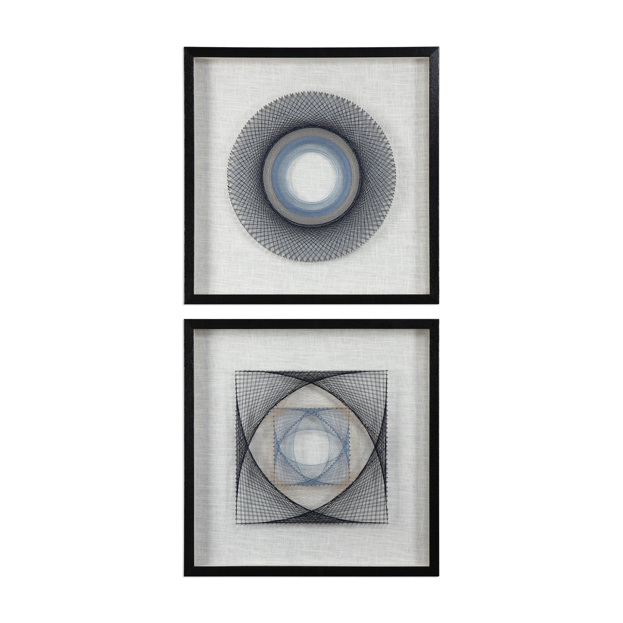 String Duet Geometric Art - Set of 2