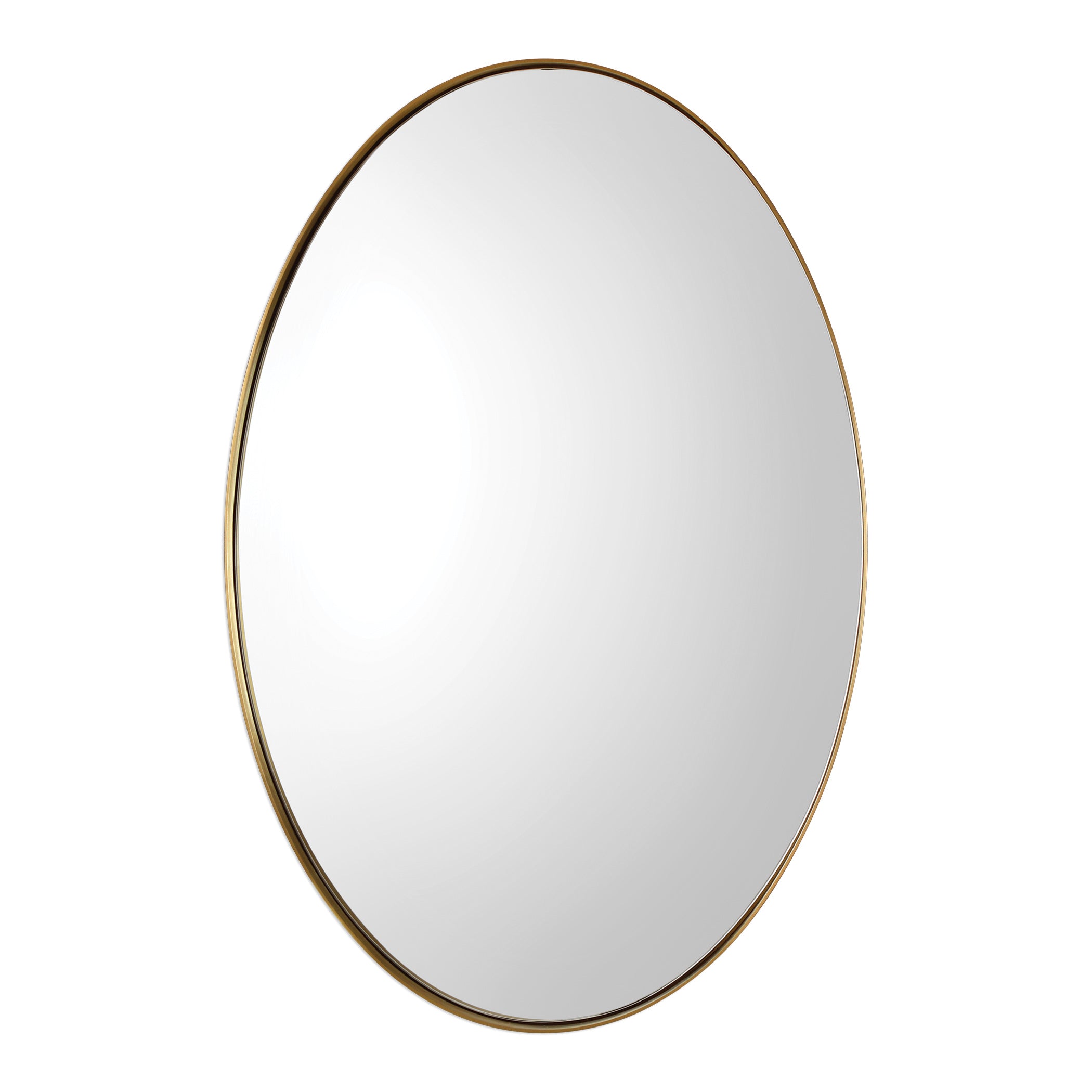 Pursley Brass Oval Mirror