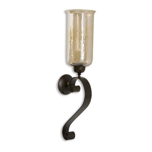 Joselyn Bronze Candle Wall Sconce