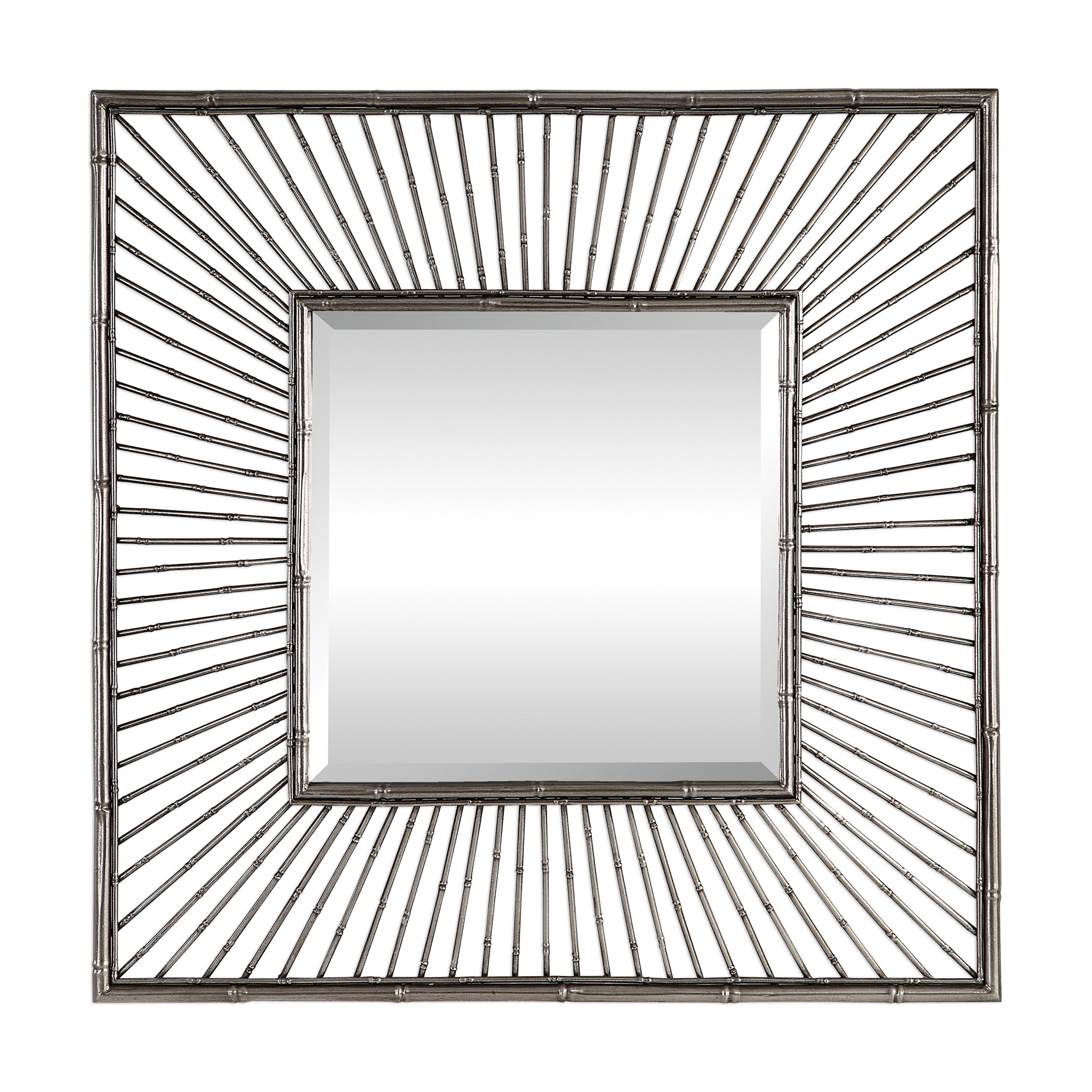 Anji Silver Square Mirror