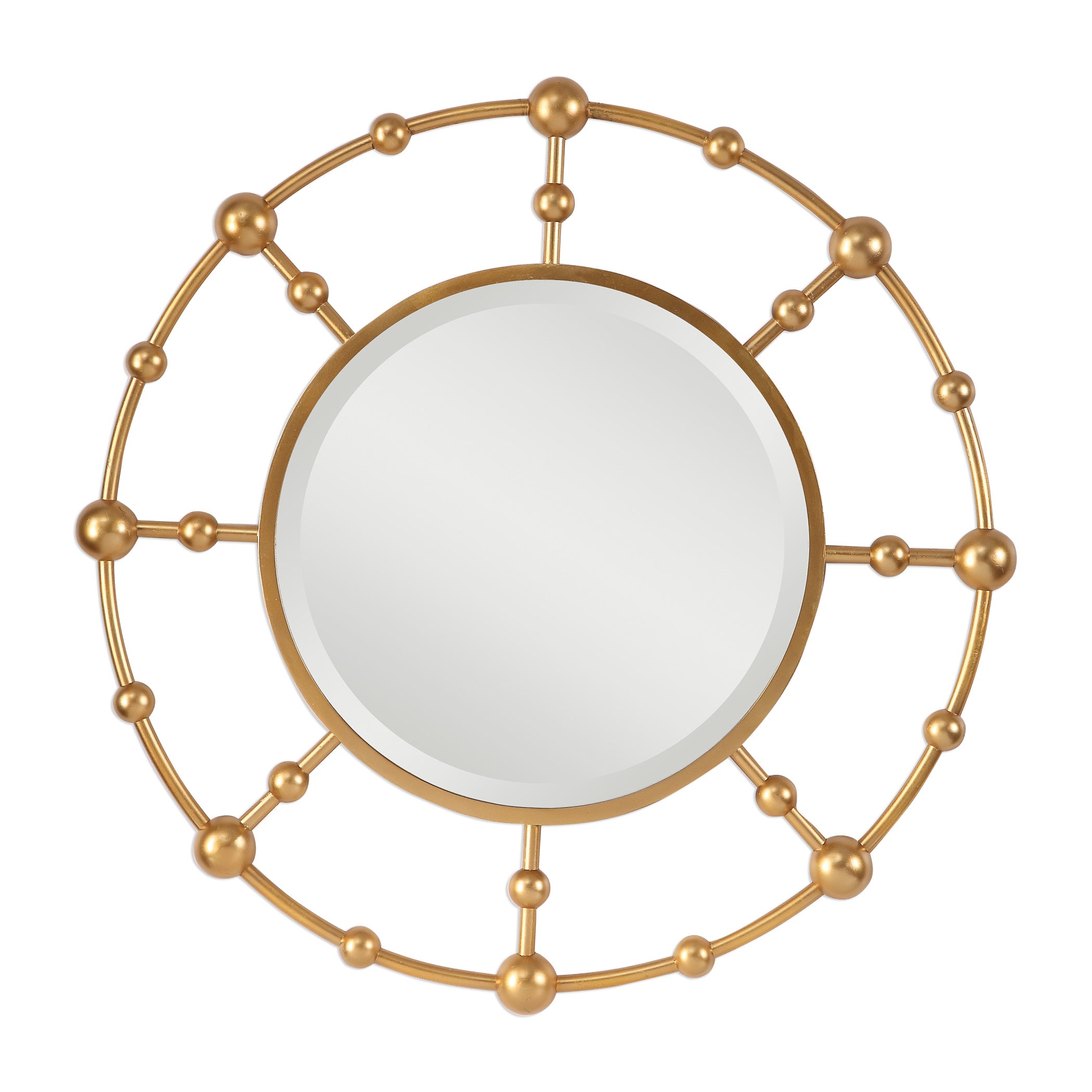 Selim Round Gold Mirror