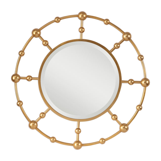 Selim Round Gold Mirror