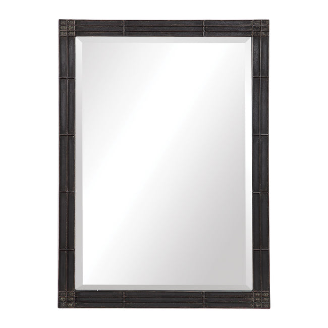 Gower Aged Black Vanity Mirror