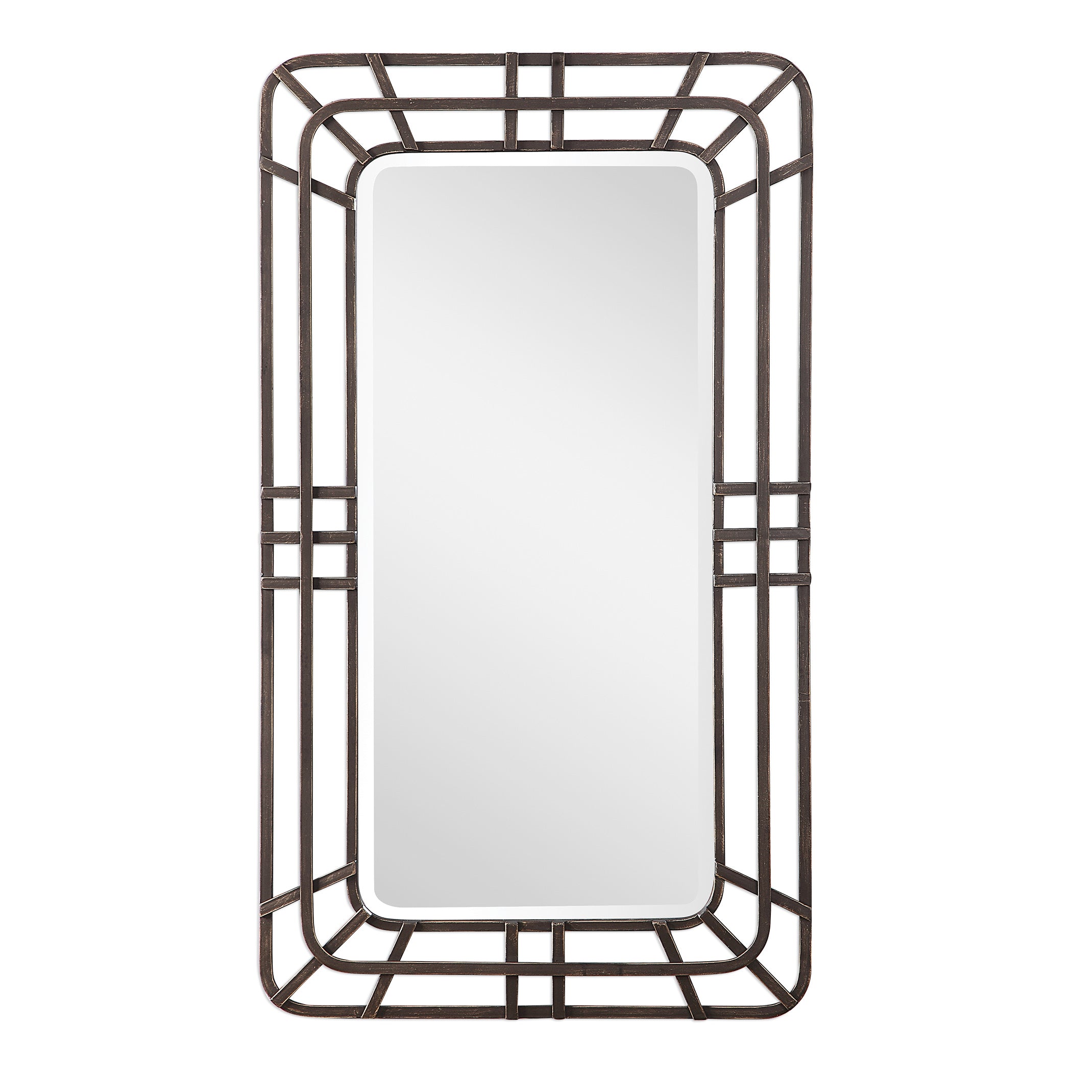 Alston Open Framed Iron Mirror