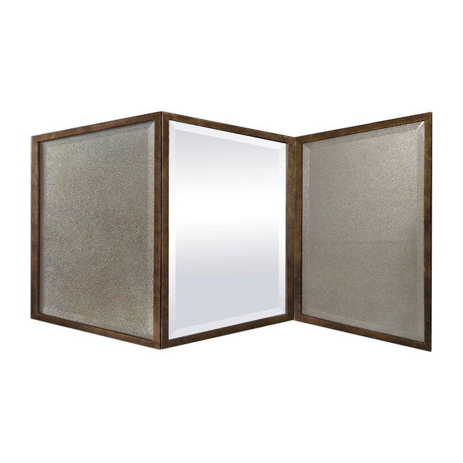 Viva Gold Geometric Mirror