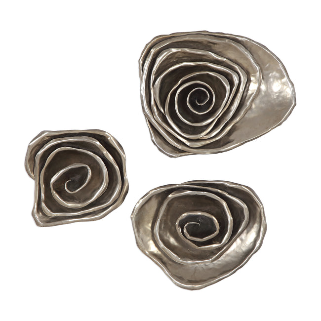 Amalie Metal Spiral Wall Decor - Set of 3