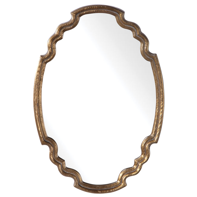 Ariane Gold Oval Mirror