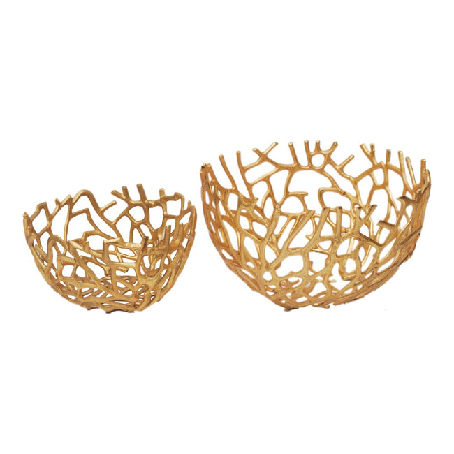 Nest Bowls - Set of 2, Gold