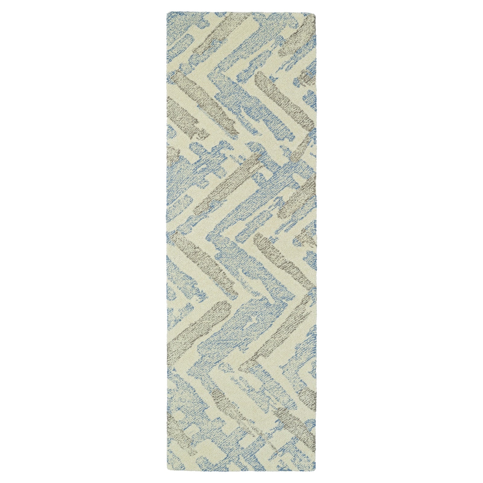 Montage Hand Tufted Runner - 2'6" x 8', Ivory, MTG03