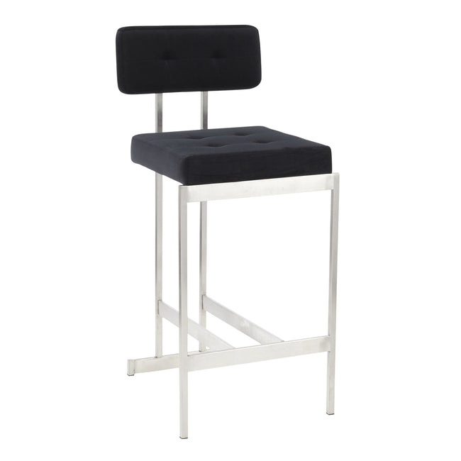 Milton 26" Counter Stool - Black Velvet