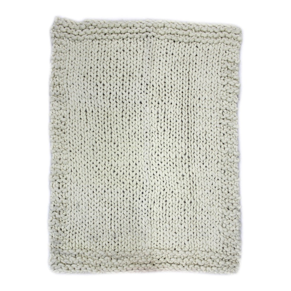 Abuela Wool Throw - Natural