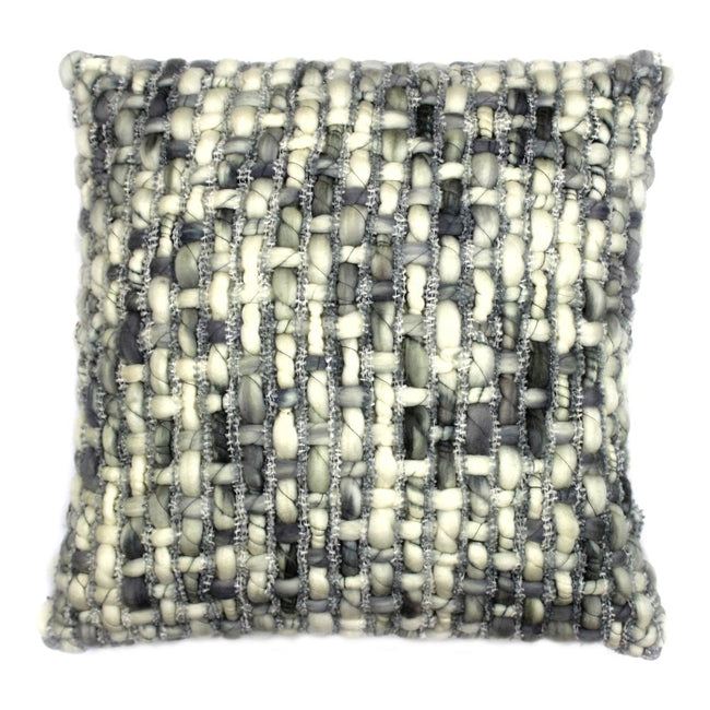 Cozy Feather Cushion - 20", Light Gray