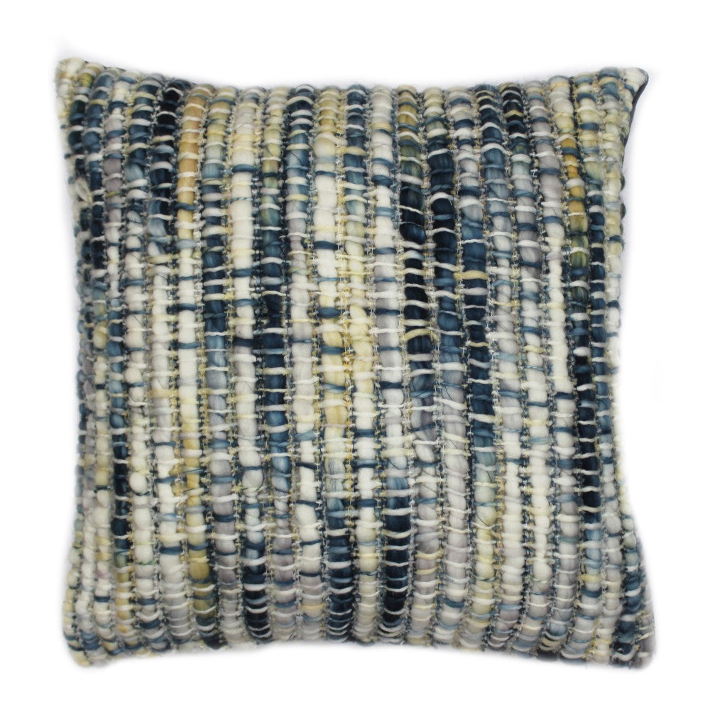 Sasha Feather Cushion - 20",  Indigo