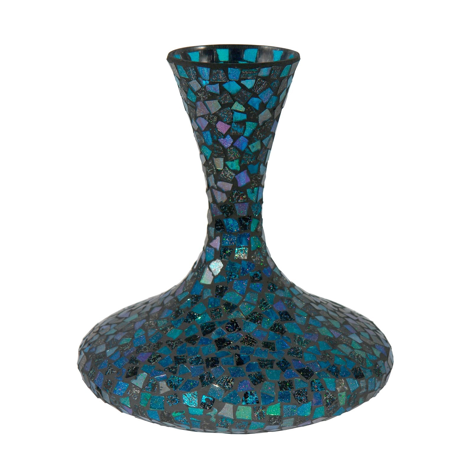 Springdale 12" H Sapphire Large Mosaic Art Glass Vase