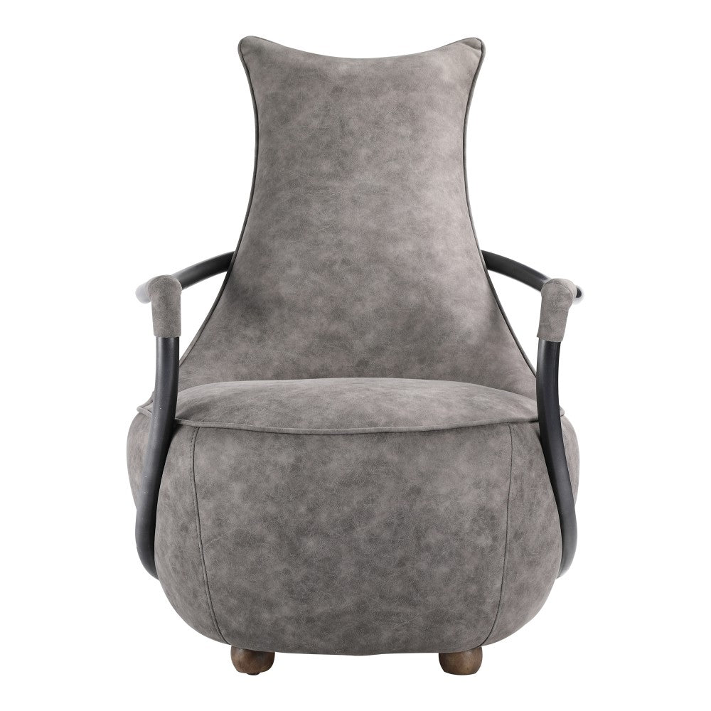 Carlisle Club Chair - Gray Velvet