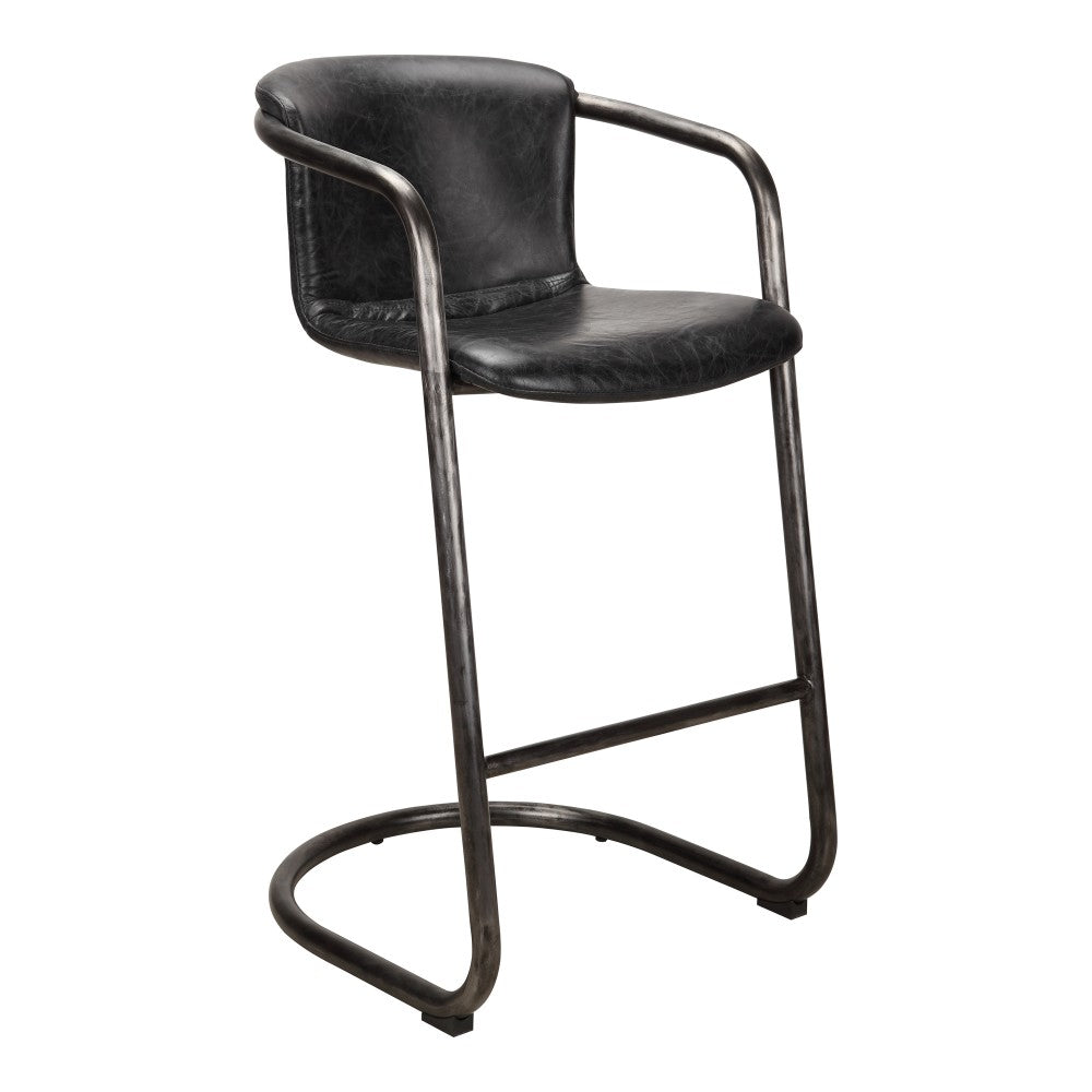 Freeman Bar Stool - Set of 2, Antique Black